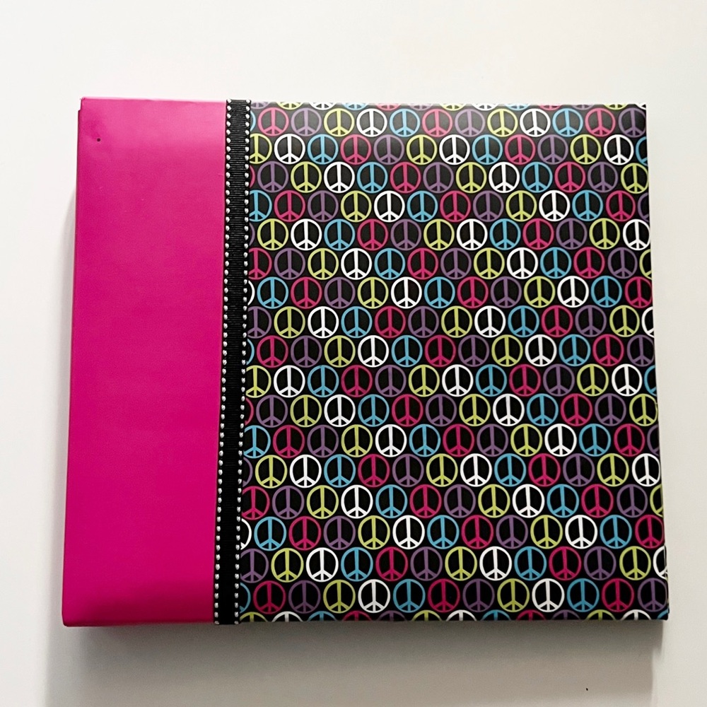 Y2K Pink and Peace Sign Photo Album